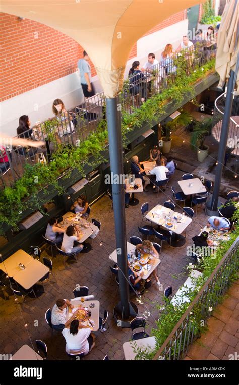 Restaurants in old Montreal, Quebec, Canada Stock Photo - Alamy