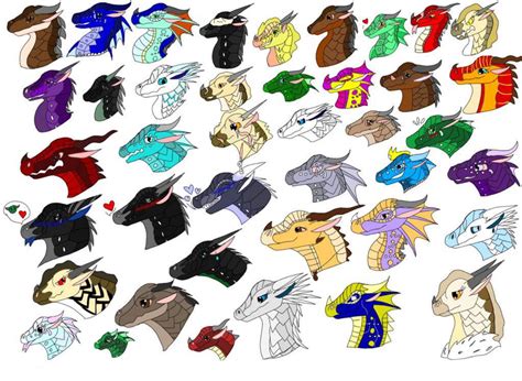 Some Wings of Fire characters by PatPatters on DeviantArt
