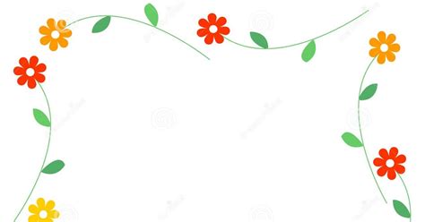 Spring flowers border stock vector. Illustration of background 8015981