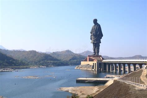 Statue of Unity Aerial View Taken at Narmada, Gujarat, India Editorial Photo - Image of tourist ...