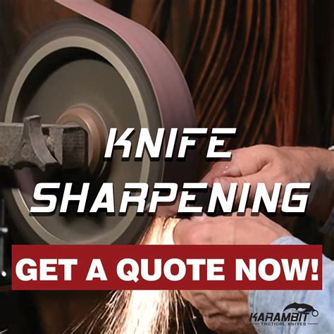 Knife Sharpening Service for Your Karambits & Knives