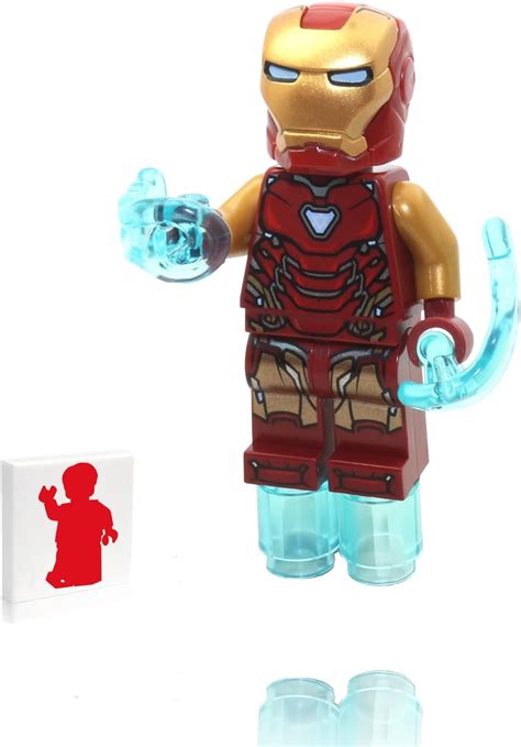 LEGO Marvel Super Heroes Avengers Endgame Minifigure - Iron Man Mark 85 Armor with Blasters ...