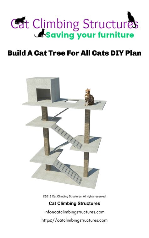 Build A Cat Tree For All Cats DIY Plan | By Cat Climbing Structures ...