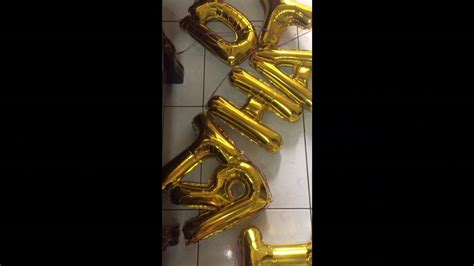 Deflate foil balloons using straw - YouTube