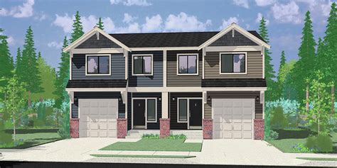 Narrow Lot Duplex Floor Plans With Garage | Dandk Organizer