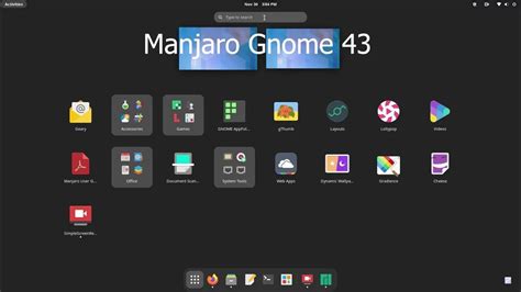 MANJARO GNOME edition | Gnome 43 - YouTube