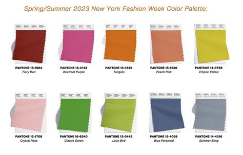 Pantone Fashion Color Report: Spring/Summer 2023 NYFW Top 10 ...