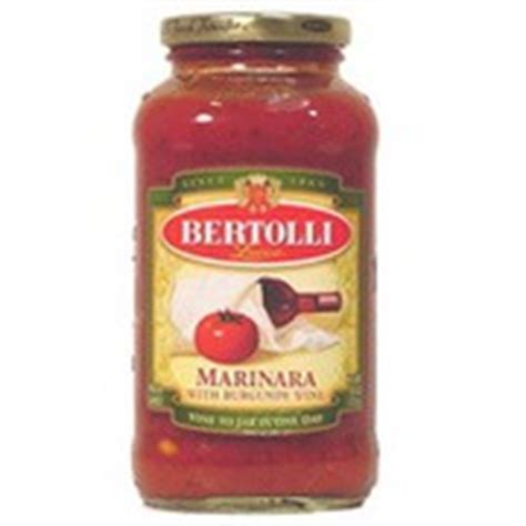 Bertolli Marinara Sauce, with Burgundy Wine: Calories, Nutrition Analysis & More | Fooducate