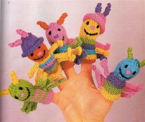 12 Knitted Finger Puppet Patterns