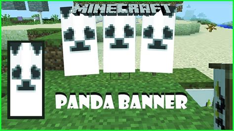 How To make a Panda Banner in Minecraft 🐼*Easy Tutorial*🐼 - YouTube