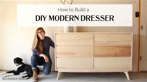 How To Build A Mid Century Modern Dresser From 2x4s And Plywood You