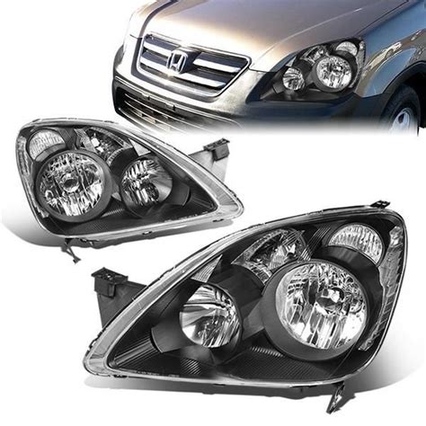 05-06 Honda CR-V CRV Headlights - Black Housing Clear Corner | Honda, Honda cr, Headlights