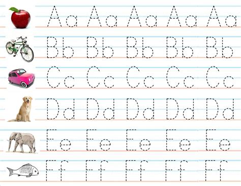 Practice Writing Abc's Printable Sheets