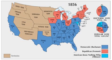 US Election of 1856 Map - GIS Geography