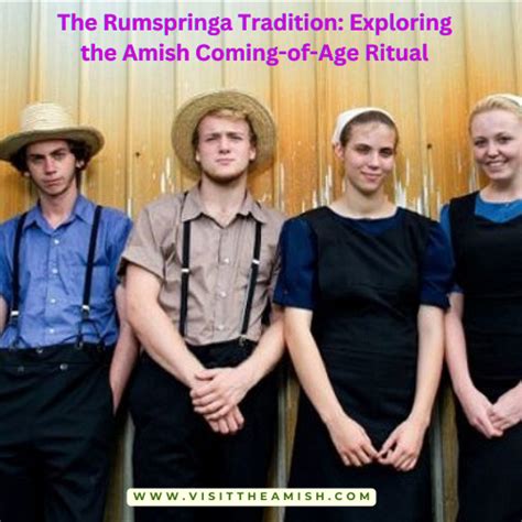 The Rumspringa Tradition: Exploring the Amish Coming-of-Age Ritual - Visit The Amish