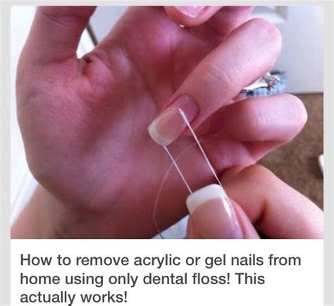 Remove Acrylic Nails By Dental Floss | nails | Pinterest | Remove Acrylic Nails, Remove Acrylics ...