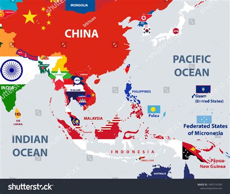 2,621 Asia Pacific Map Flags Images, Stock Photos, 3D objects, & Vectors | Shutterstock