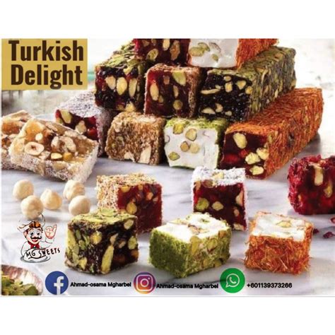 Turkish delight different flavors | Shopee Malaysia