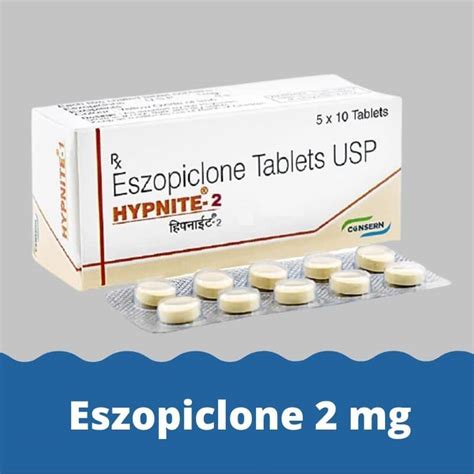 Eszopiclone 2 mg Tablet for the Treatment of Insomnia