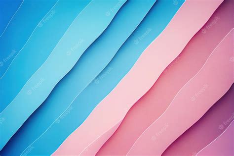 Premium Photo | Abstract background with diagonal paper stripes in nude pink and blue