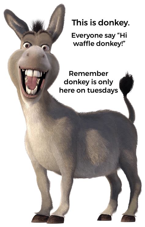 Donkey waffle : r/Shrek