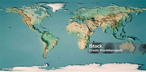 세계 지도 3d 렌더링 지형 지도 색상 세계지도에 대한 스톡 사진 및 기타 이미지 - 세계지도, 지도, 3차원 형태 - iStock
