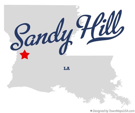 Map of Sandy Hill, LA, Louisiana