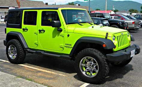 Lime Green Jeep Wrangler 2019