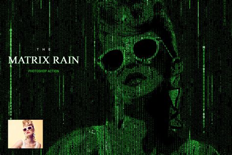 Matrix Rain Photoshop Action | Photoshop actions, Photoshop ...