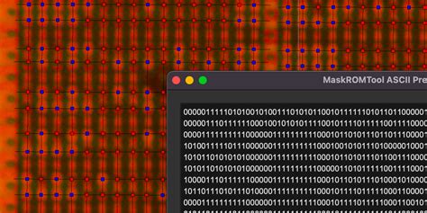 GitHub - travisgoodspeed/maskromtool: A CAD tool for extracting bits from Mask ROM photographs.