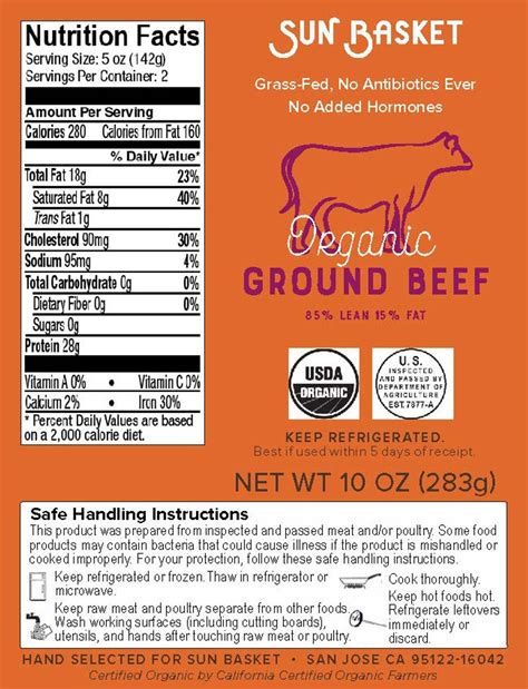 Organic ground beef | Sunbasket