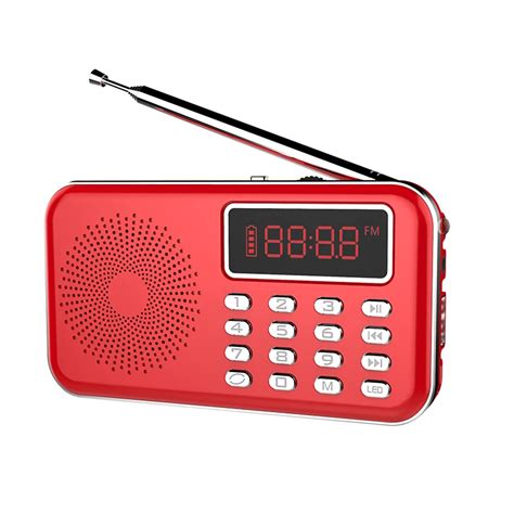 Azexi Portable Radio Digital Recorder FM / TF /USB with Rechargeable Battery Mini Column Pocket ...