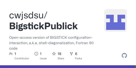 GitHub - cwjsdsu/BigstickPublick: Open-access version of BIGSTICK ...