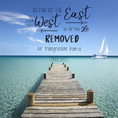 Inspirational Verse of the Day - As Far as the East Is from the West ...