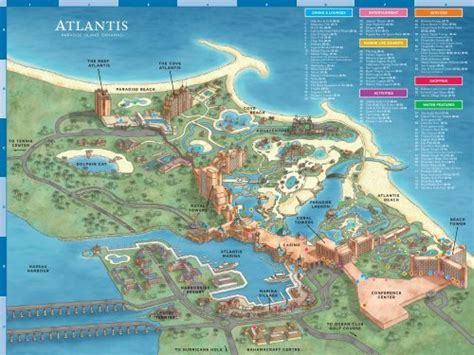 Atlantis Bahamas Map Of Resort