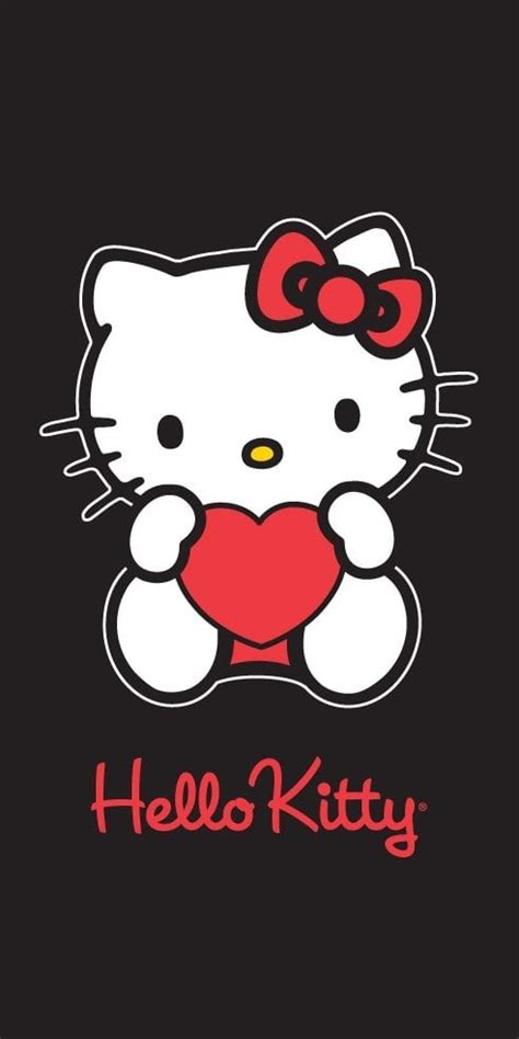 Hello Kitty Black Background - WallpaperSafari