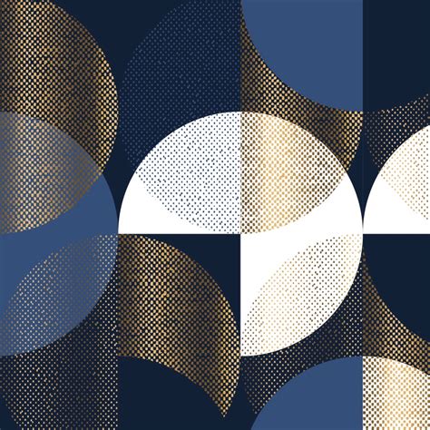 Navy Blue Geometric Wallpaper