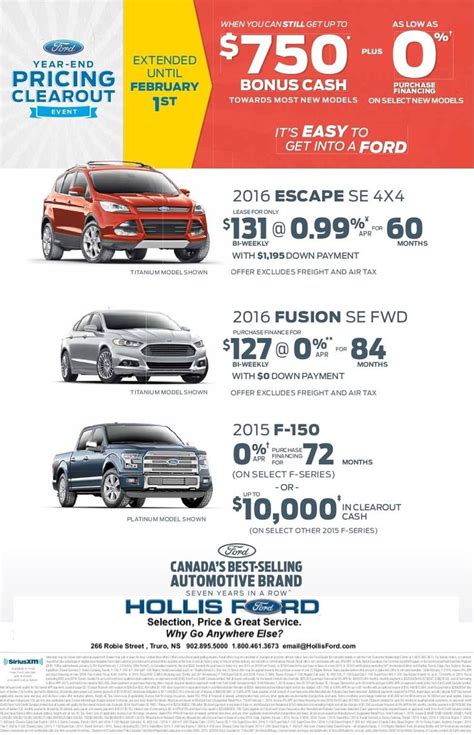 We have taken advantage of all of the Ford incentives along with our price reductions to come up ...