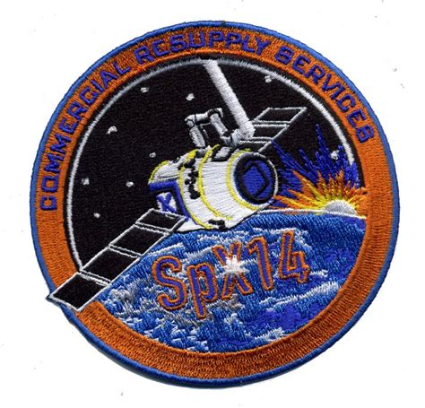 Shop SPACEX CRS 14 SPX Mission Patch Online from The Space Store