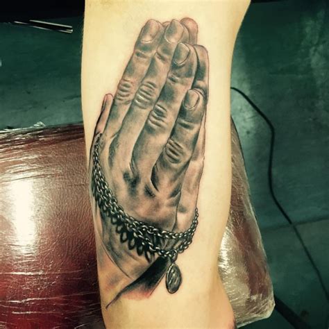 Jesus Hands Praying Tattoo