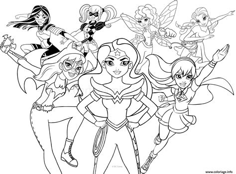 Coloriage dc superhero girls - JeColorie.com