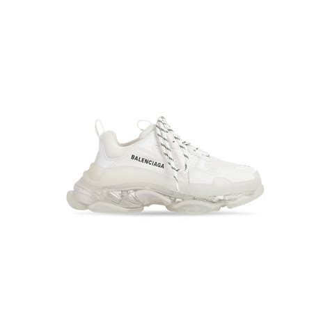 Women's Triple S Sneaker Clear Sole in White | Balenciaga US