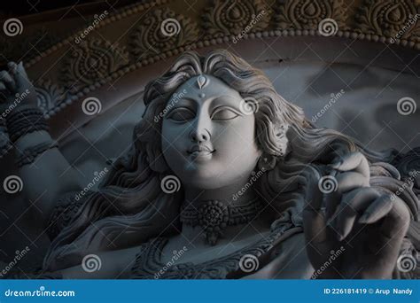 Making of Goddess Durga Idol Stock Image - Image of making, religion ...