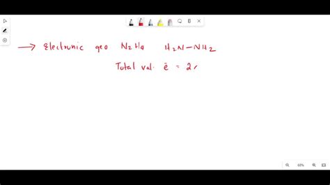 SOLVED: Determine the molecular geometry of N2H2 (skeletal structure ...