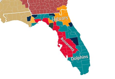 NFL Fan Map: Favorite Team By County - Business Insider