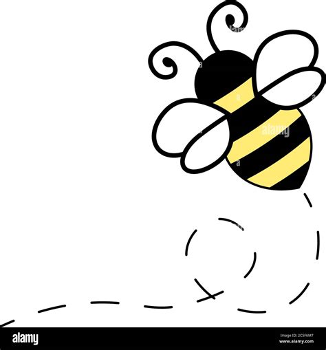 Bee Cartoon Black And White