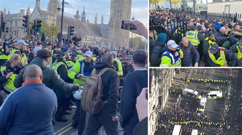 Palestine protest march London: Violent clashes erupt - LBC