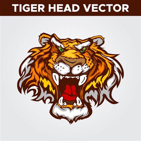 Premium Vector | Tiger head vector