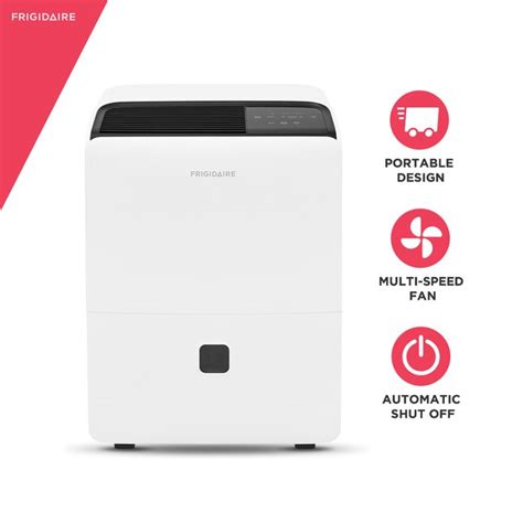 Frigidaire 60-Pint 2-Speed Dehumidifier (For Rooms 151- 400sq ft) White ...