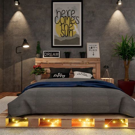 How to Make a Simple DIY LED Pallet Bed With Led Under-lighting